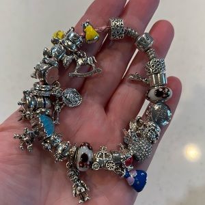 Authentic Pandora Bracelet Full of Disney Characters